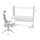 MATCHSPEL/FREDDE - meja dan kursi gaming, putih/abu-abu muda | IKEA Indonesia - PE918480_S1