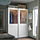 PAX/GRIMO - wardrobe with sliding doors, white/clear glass white, 150x66x201 cm | IKEA Indonesia - PE948303_S1