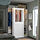 PAX/GRIMO - wardrobe with sliding doors, white/clear glass white, 150x66x201 cm | IKEA Indonesia - PE948302_S1