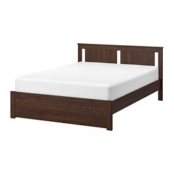 SONGESAND - Bed frame, brown/Luröy, 180x200 cm