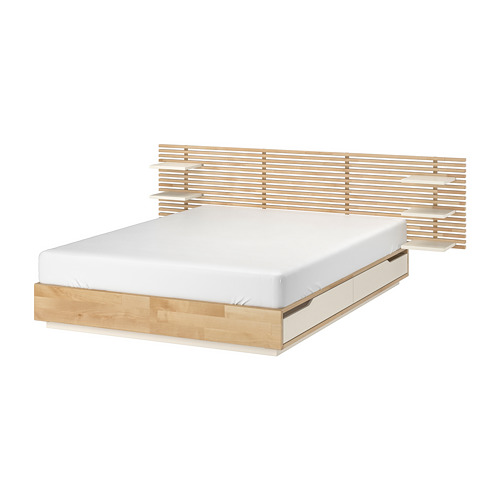 MANDAL bed frame with headboard
