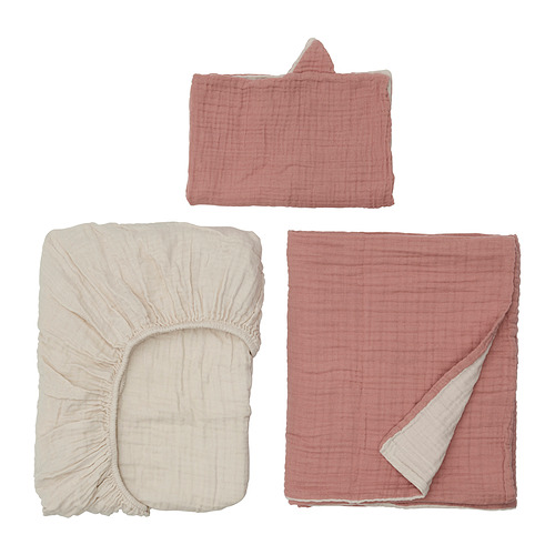 GULDVÄVARE 3-piece bedlinen set for cot