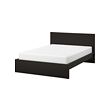 MALM - Bed frame, high, black-brown/Lönset, 180x200 cm