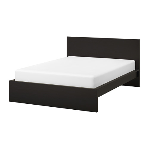 MALM Bed Frame, High, Black-brown/Luröy, 160x200 Cm | IKEA Indonesia