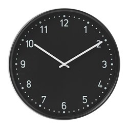 BONDIS - Wall clock, black, 38 cm