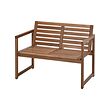 NÄMMARÖ - bench with backrest, outdoor, light brown stained | IKEA Indonesia - PE880054_S2