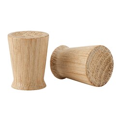 TÄRNESTAD - Knob, oak, 17 mm