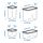 KORALLVIPPA - set toples camilan+tutup, isi 6, transparan | IKEA Indonesia - PE984876_S1