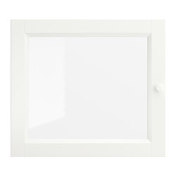 OXBERG - Pintu kaca, putih, 40x35 cm