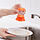 VIDEVECKMAL - dish-washing brush with dispenser, bright orange | IKEA Indonesia - PE918649_S1