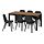 ODGER/ÅLHULT table and 6 chairs