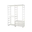 ELVARLI - Wardrobe combination, white, 165x55x216 cm