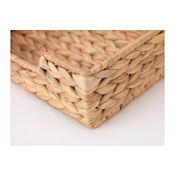 CISSAN - Tempat serbet, eceng gondok, 23x23 cm