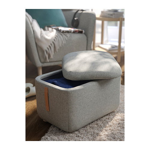 OSKARSHAMN footstool with storage