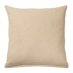 SANDTRAV - Cushion, yellow-beige/white, 45x45 cm