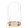 BEGÅVNING glass dome with base