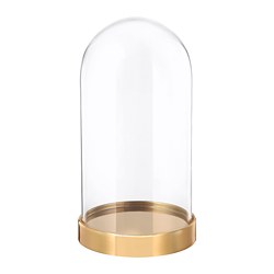 BEGÅVNING - Kubah display kaca dengan dasar, 19 cm