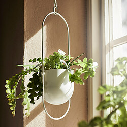 CHILISTRÅN - Hanging planter, in/outdoor white, 12 cm