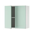 SMÅSTAD - Wall cabinet, white light green/with 1 shelf, 60x32x60 cm