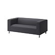 KLIPPAN - Sofa 2 dudukan, Vissle abu-abu