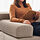 JÄTTEBO - 2,5-seat mod sofa w chaise longue, left with headrest/Samsala grey-beige | IKEA Indonesia - PE880559_S1