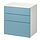 PLATSA/SMÅSTAD - chest of 3 drawers, white/blue, 60x42x63 cm | IKEA Indonesia - PE919176_S1