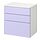 PLATSA/SMÅSTAD - chest of 3 drawers, white/lilac, 60x42x63 cm | IKEA Indonesia - PE919177_S1