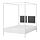 VITARNA - four-poster bed frame, white Luröy/Skådis black, 140x200 cm | IKEA Indonesia - PE948474_S1
