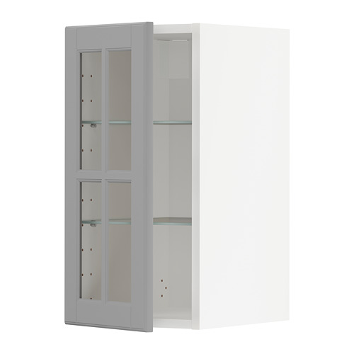 METOD kabinet dinding dgn rak/pintu kaca