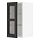 METOD - kabinet dinding dgn rak/pintu kaca, putih/Lerhyttan diwarnai hitam, 30x37x60 cm | IKEA Indonesia - PE741921_S1