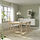 RÖNNINGE/LISABO - meja dan 4 kursi, kayu birch/Tallmyra putih/hitam putih, 155/210 cm | IKEA Indonesia - PE948503_S1