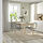 RÖNNINGE/KARLPETTER - meja dan 4 kursi, kayu birch/hijau muda Gunnared putih, 118/173 cm | IKEA Indonesia - PE948507_S1