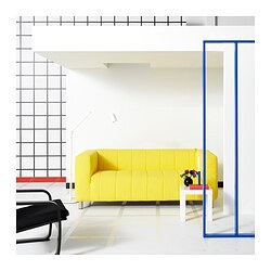 KLIPPAN - 2-seat sofa, Långban bright yellow