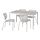 SEGERÖN/DUVSKÄR - meja dan 4 kursi, luar ruang putih/krem/abu-abu, 147 cm | IKEA Indonesia - PE919209_S1