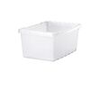 UPPSNOFSAD - kotak penyimpanan, putih transparan, 25x17x12 cm/3.5 l | IKEA Indonesia - E1017819_S2