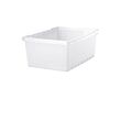 UPPSNOFSAD - kotak penyimpanan, putih transparan, 35x25x14 cm/9 l | IKEA Indonesia - E1017820_S2
