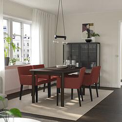 STRANDTORP - Extendable table, brown, 150/205/260x95 cm