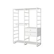 ELVARLI - Wardrobe combination, white, 165x55x216 cm
