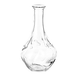 VILJESTARK - Vas, kaca bening, 17 cm