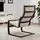 POÄNG - kursi berlengan, cokelat/Knisa krem muda | IKEA Indonesia - PE666959_S1