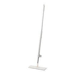 PEPPRIG - Squeeze-clean flat mop, grey, 12x37 cm