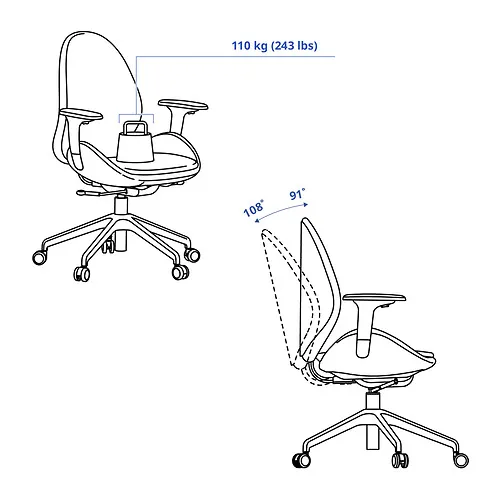 HATTEFJÄLL Measurement Illustration