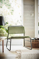 LINNEBÄCK - Easy chair, Orrsta olive-green