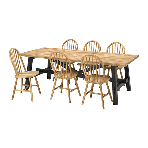 SKOGSTA/SKOGSTA table and 6 chairs