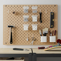 SKÅDIS - Pegboard, wood, 76x56 cm