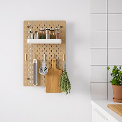 SKÅDIS - Papan berlubang, kayu, 36x56 cm