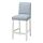 BERGMUND - cover for bar stool with backrest, Rommele dark blue/white | IKEA Indonesia - PE795238_S1