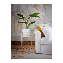 FÖRENLIG - Plant pot, in/outdoor white, 24 cm