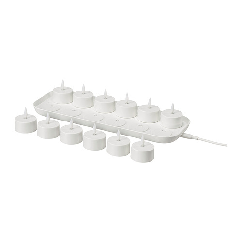 SKATGÅS Kit lampu tealight LED