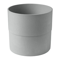 NYPON - Plant pot, in/outdoor grey, 32 cm